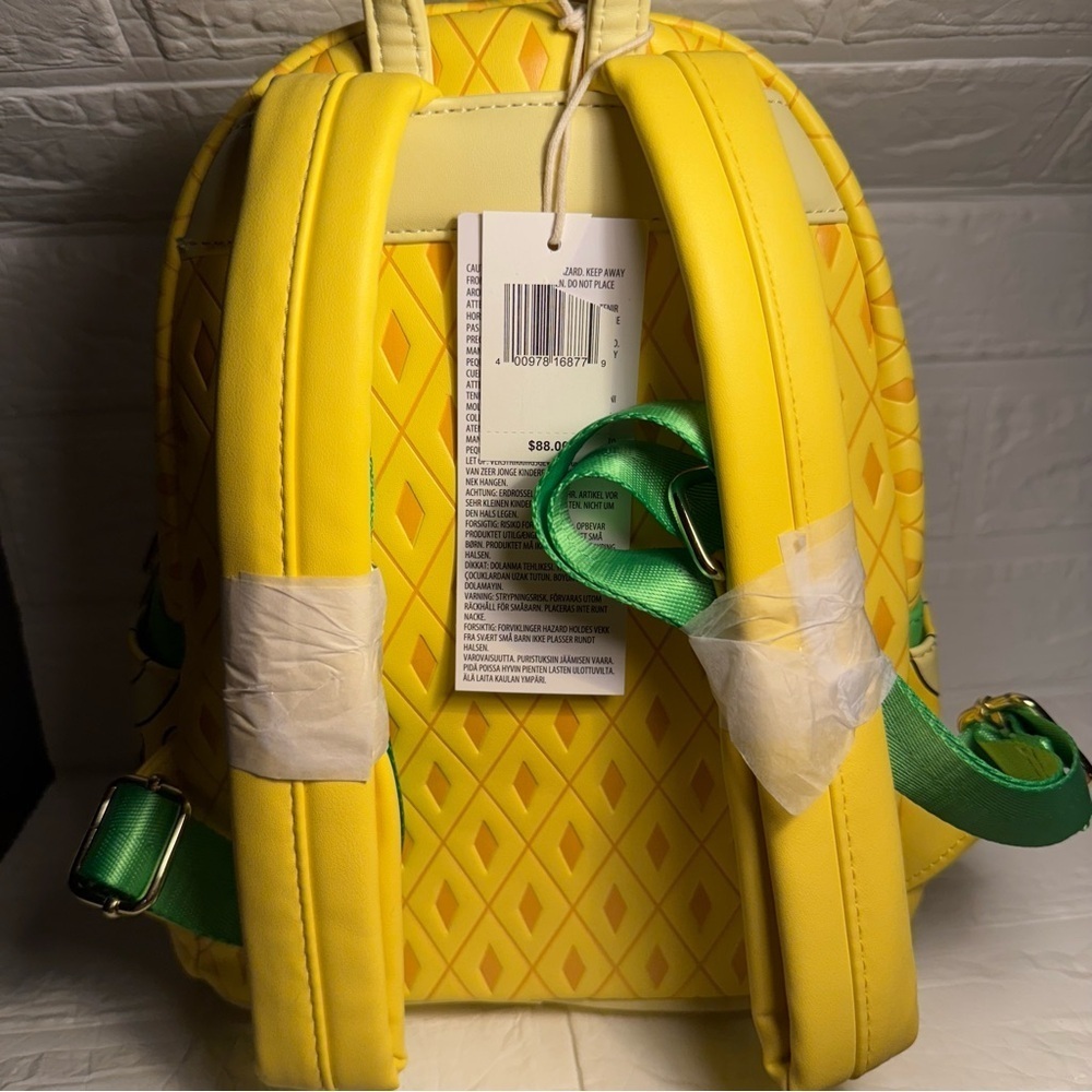 New Disney Eats Pineapple Swirl Loungefly Backpack - Picture 5 of 10